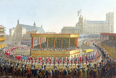 Krönungsprozession von Georg IV., 1821 von George the Elder Scharf